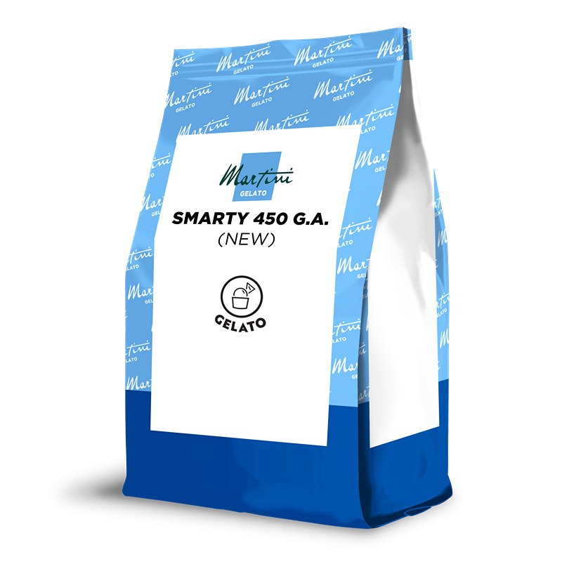 Синьо-біла пакетна упаковка суміші для морозива Martini Gelato Smarty 450 G.A.