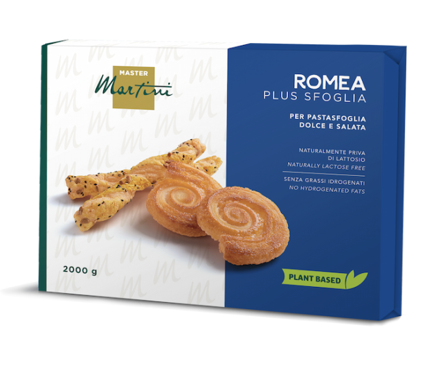 Master Martini Romea Plus Sfoglia 2000g: листкове тісто palmiers і твісти, рослинне та без лактози